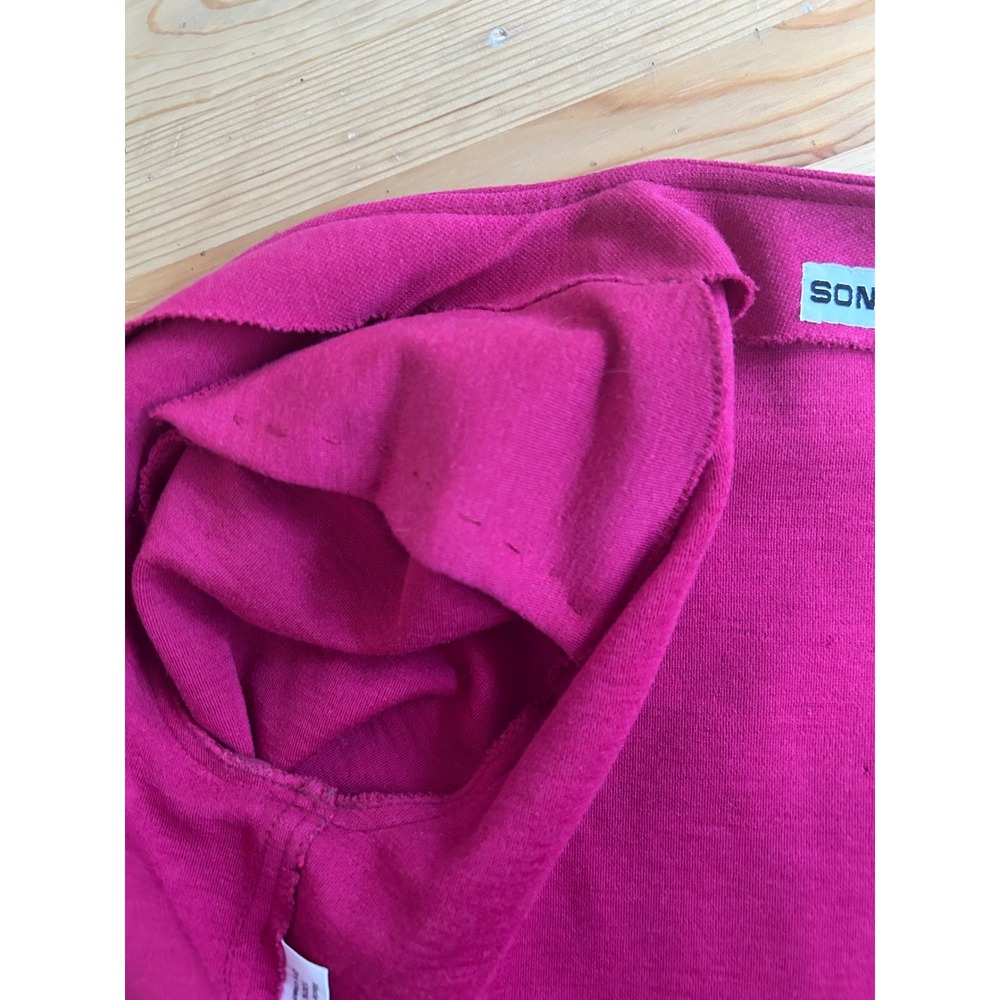 Sonia Rykiel Vintage Wool Pink Cropped High End Designer Avant Garde Knit Jacket - Picture 15 of 15